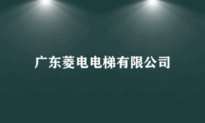 廣東菱電電梯